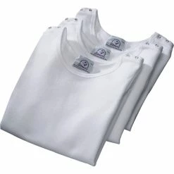 Silverts Clearance Women's Open Back Solid Undershirt 3 Pack
