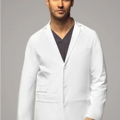 WonderWink Men's 34" Welt Pocket Lab Coat