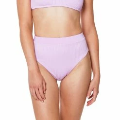 Sanctuary Womens Banded High Leg High Rise Bikini Bottoms