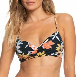 Roxy Womens Beach Classics Wrap Bralette Bikini Top